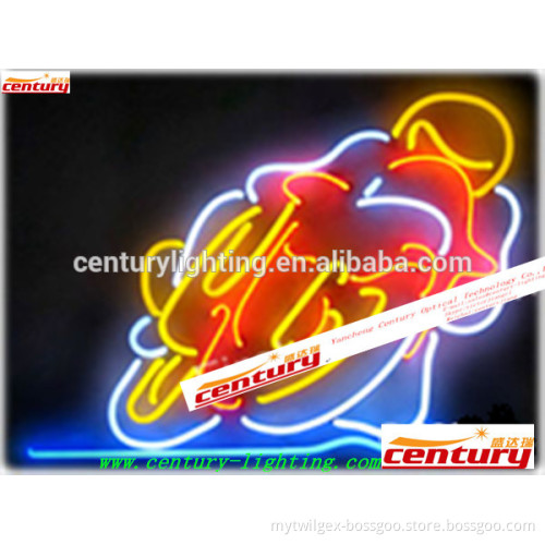 motorcycle neon sign